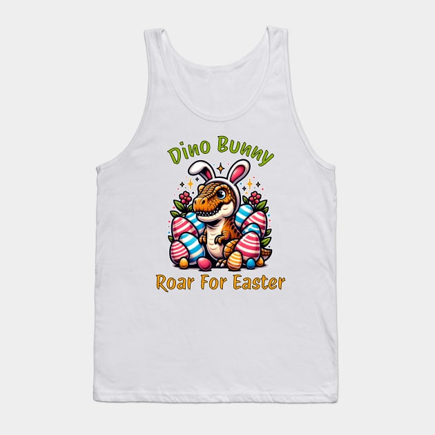 Dino Bunny Roar For Easter Tank Top by Odetee